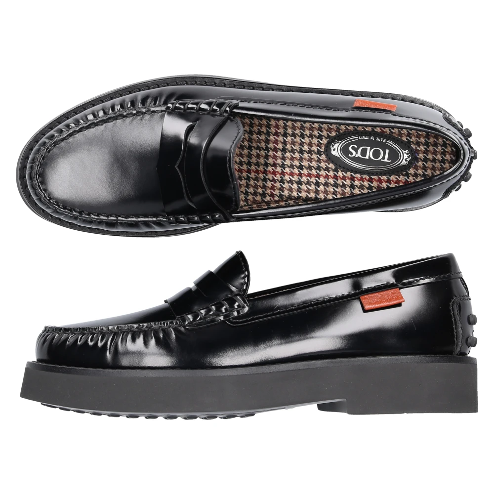 TOD'S Loafer Leather Kalfsleer Black Dames