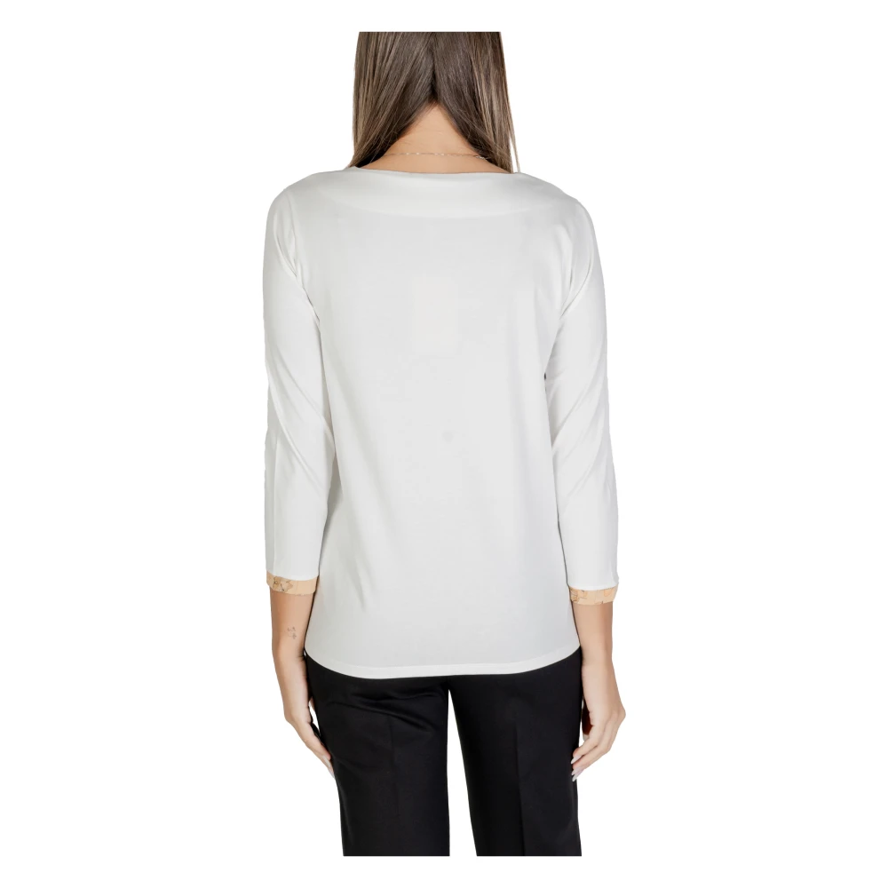 Alviero Martini 1a Classe Wit Langemouw Gebreid White Dames