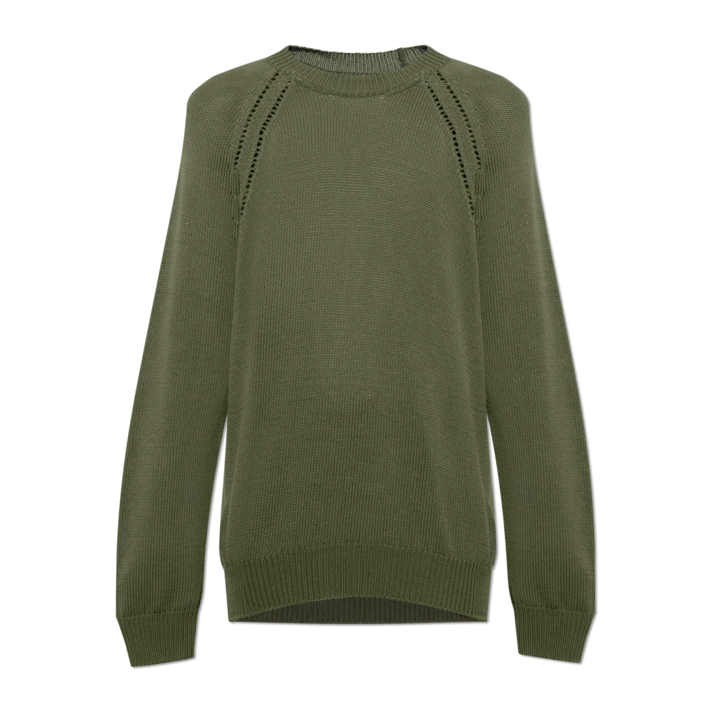 Jil Sander Katoenen trui Green Heren