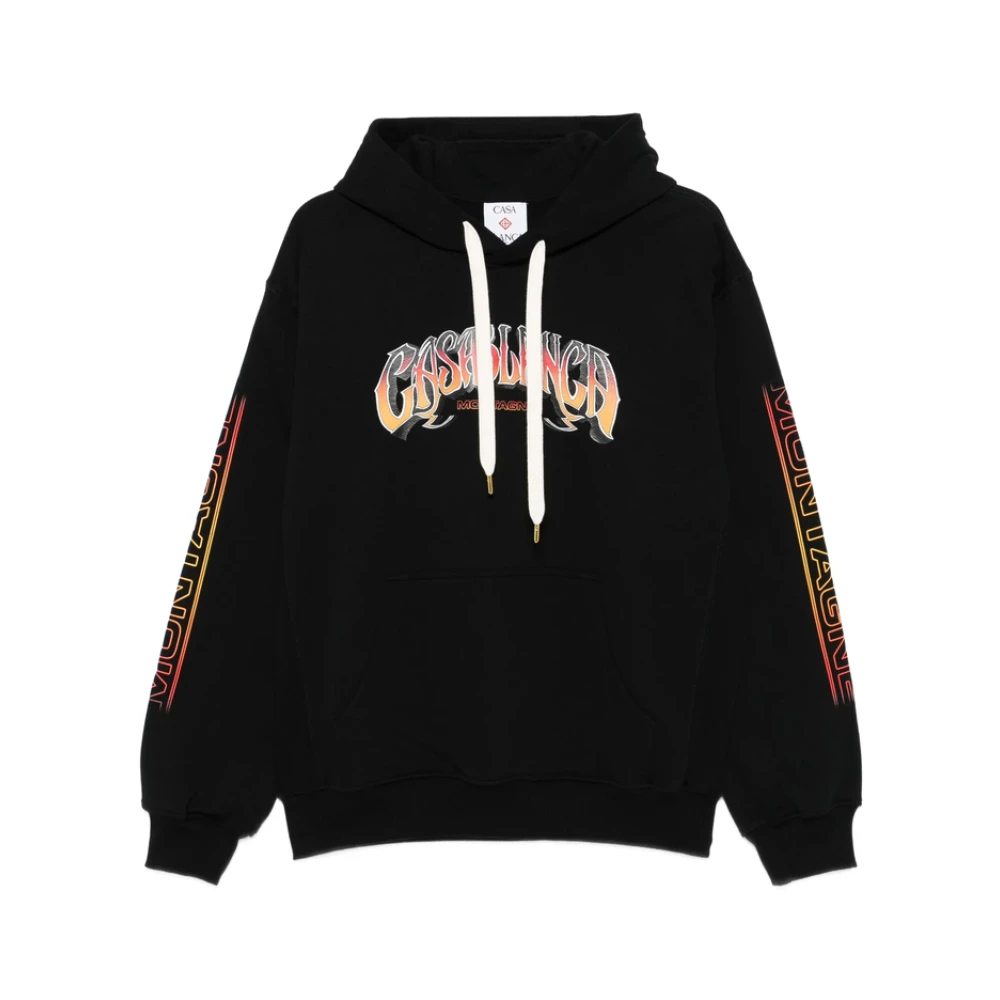 Casablanca Men's Black Graphic Print Hooded Sweatshirt - Hoodies - Xs - Sweatshirts & Hoodies