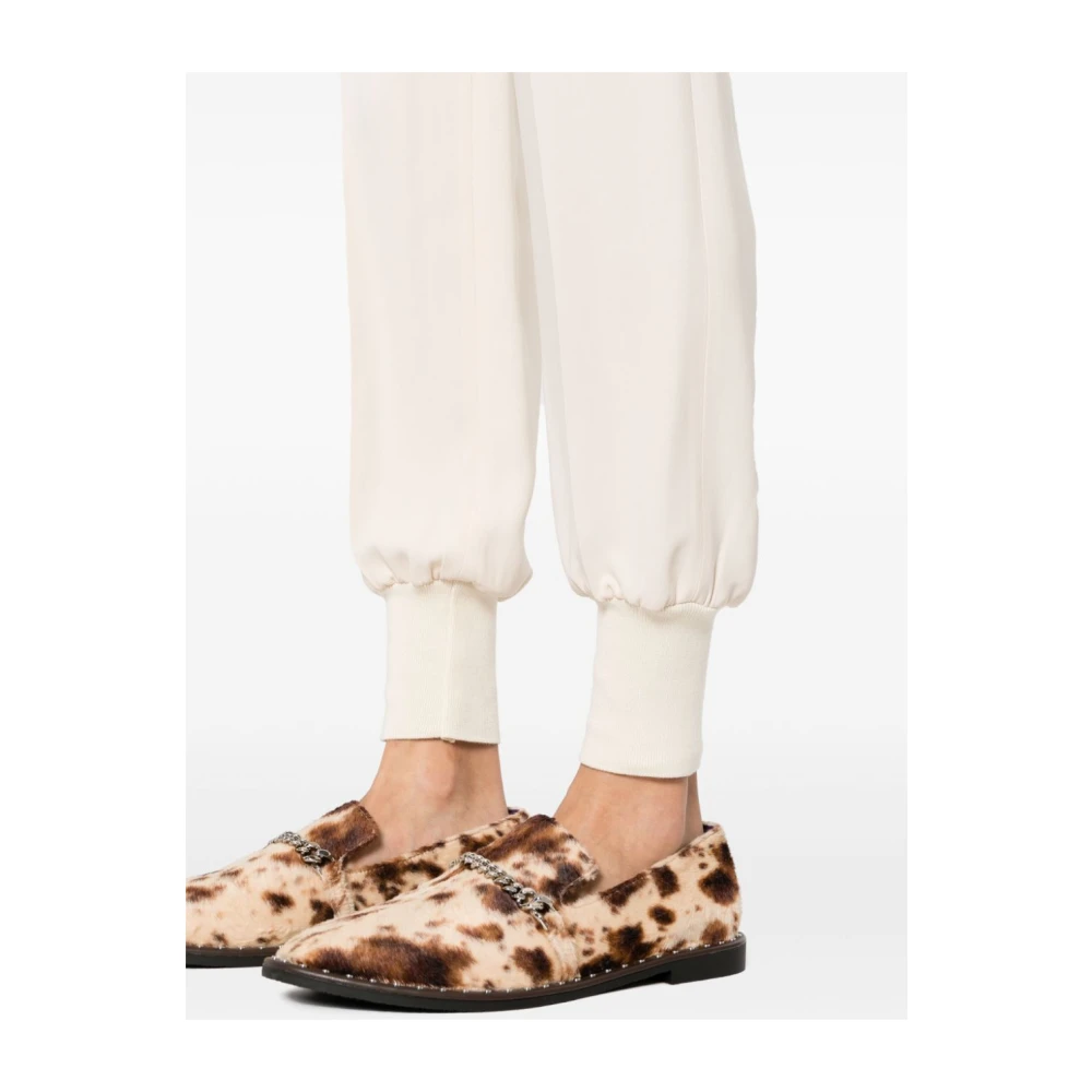 Stella Mccartney Beige Crepe Broek White Dames