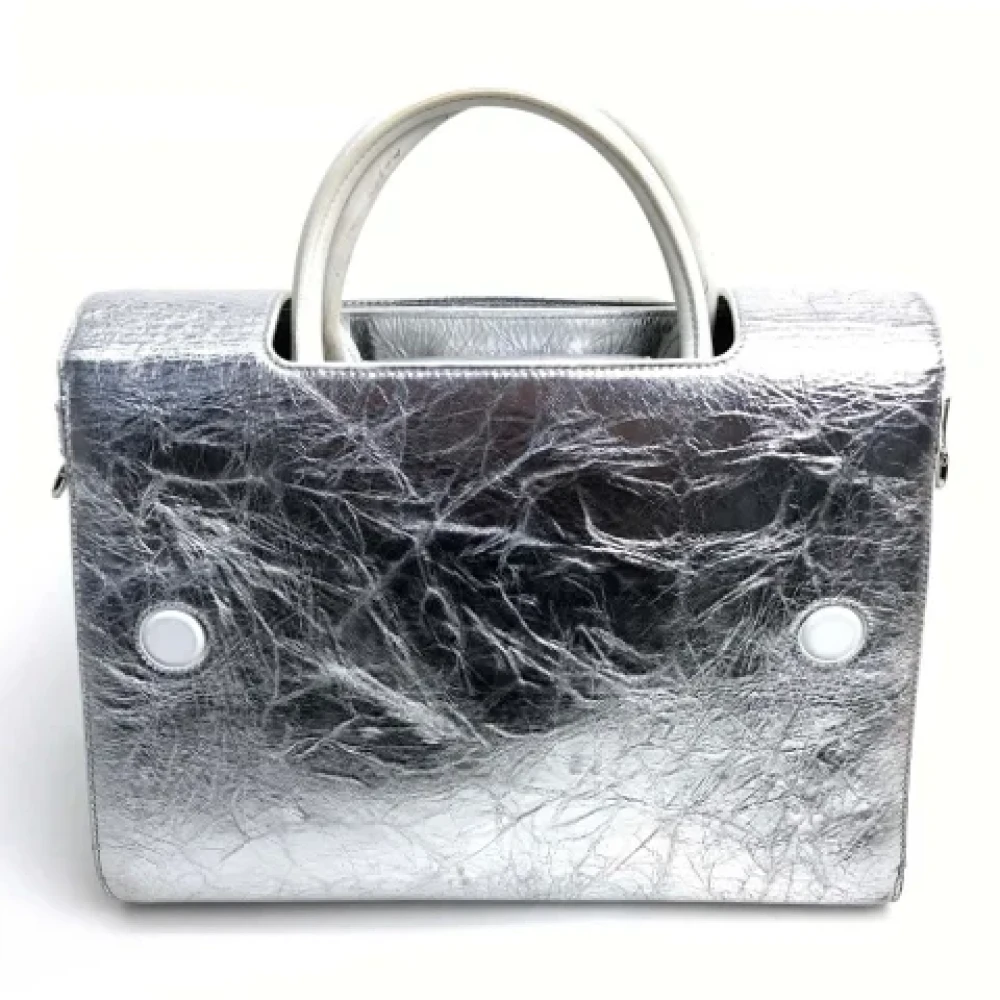 Dior Vintage Pre-owned Leather dior-bags Gray Dames