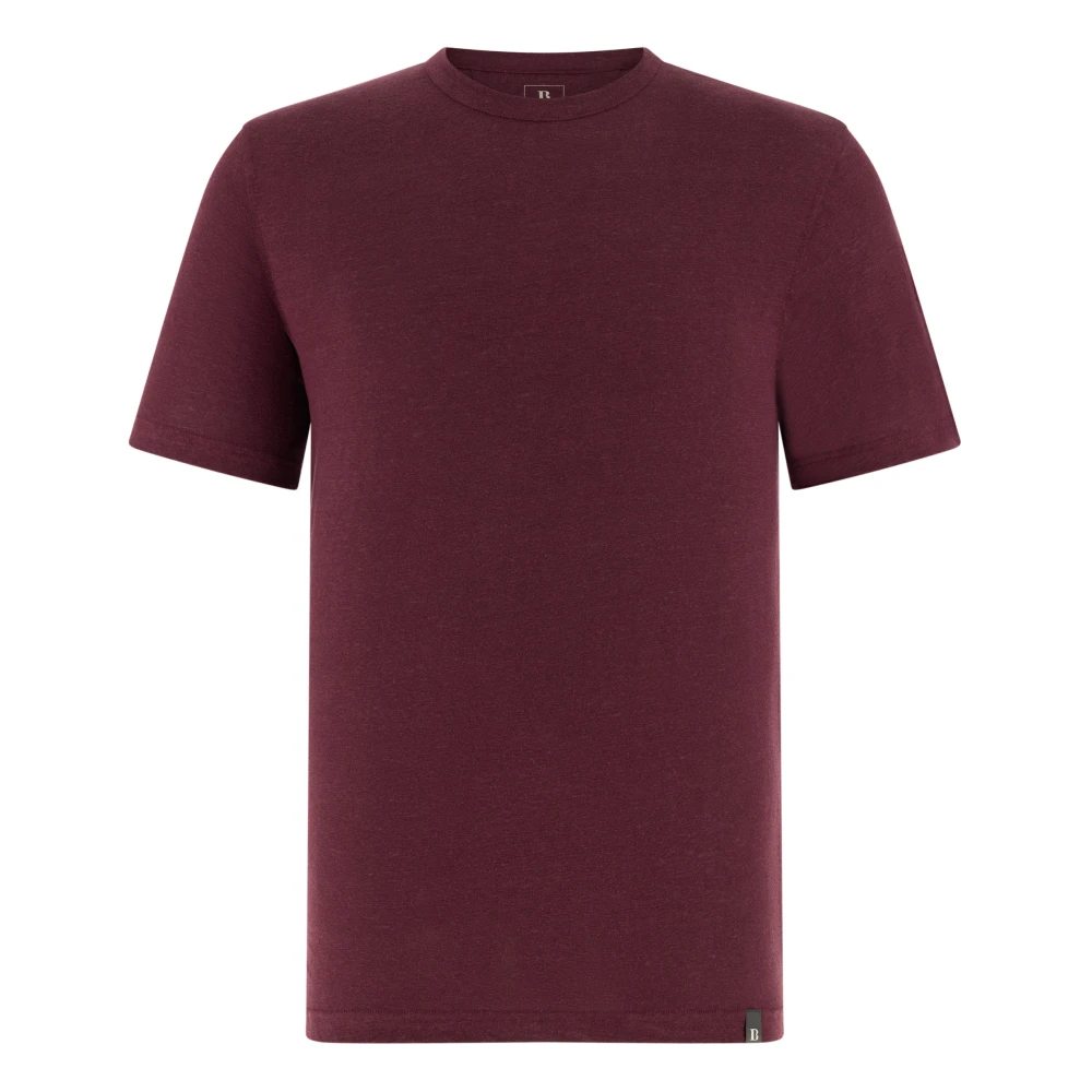 Boggi Milano Herr Röd Toppar Xl, Linne, T-Shirt I Stretchlinnetrikå