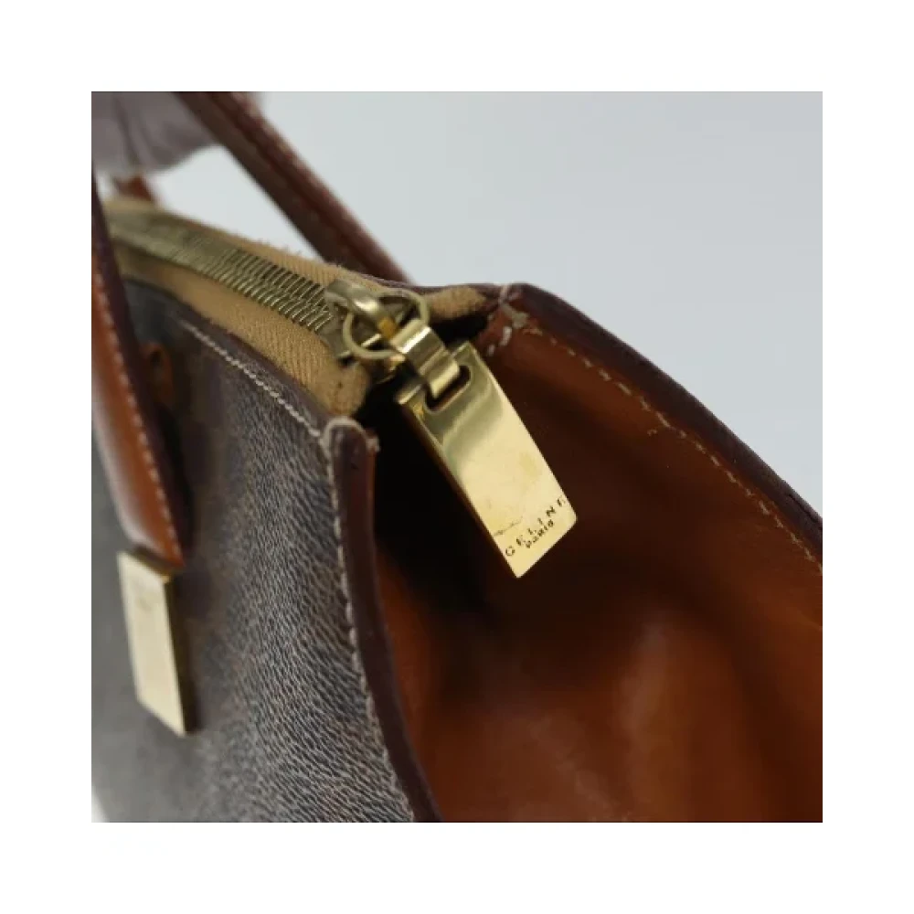 Celine Vintage Pre-owned Fabric handbags Brown Dames