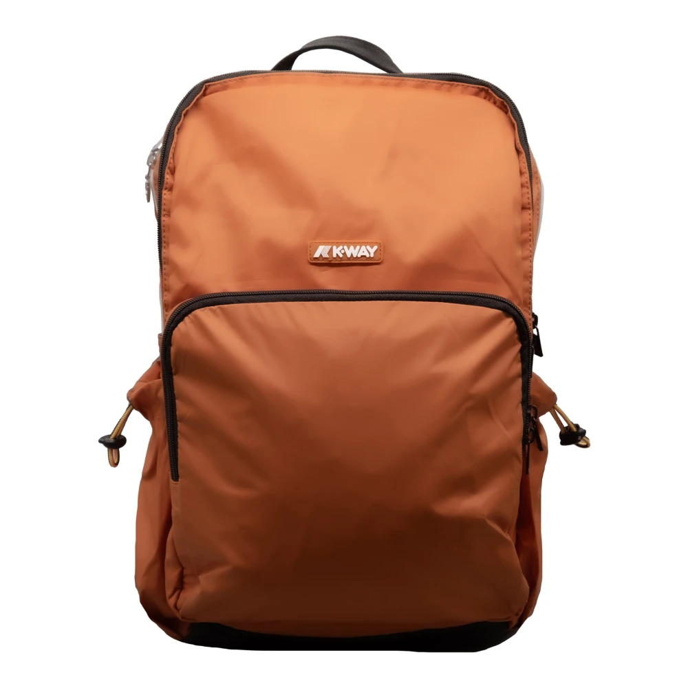 K-Way Unisex Orange Stilren Ryggsäck För Dagligt Bruk