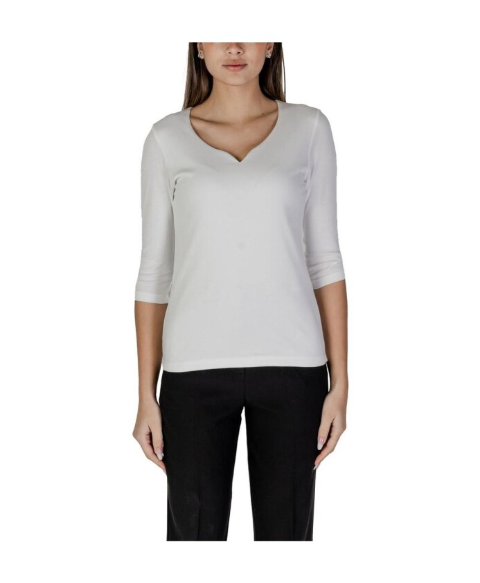 witte-v-hals-korte-mouw-top