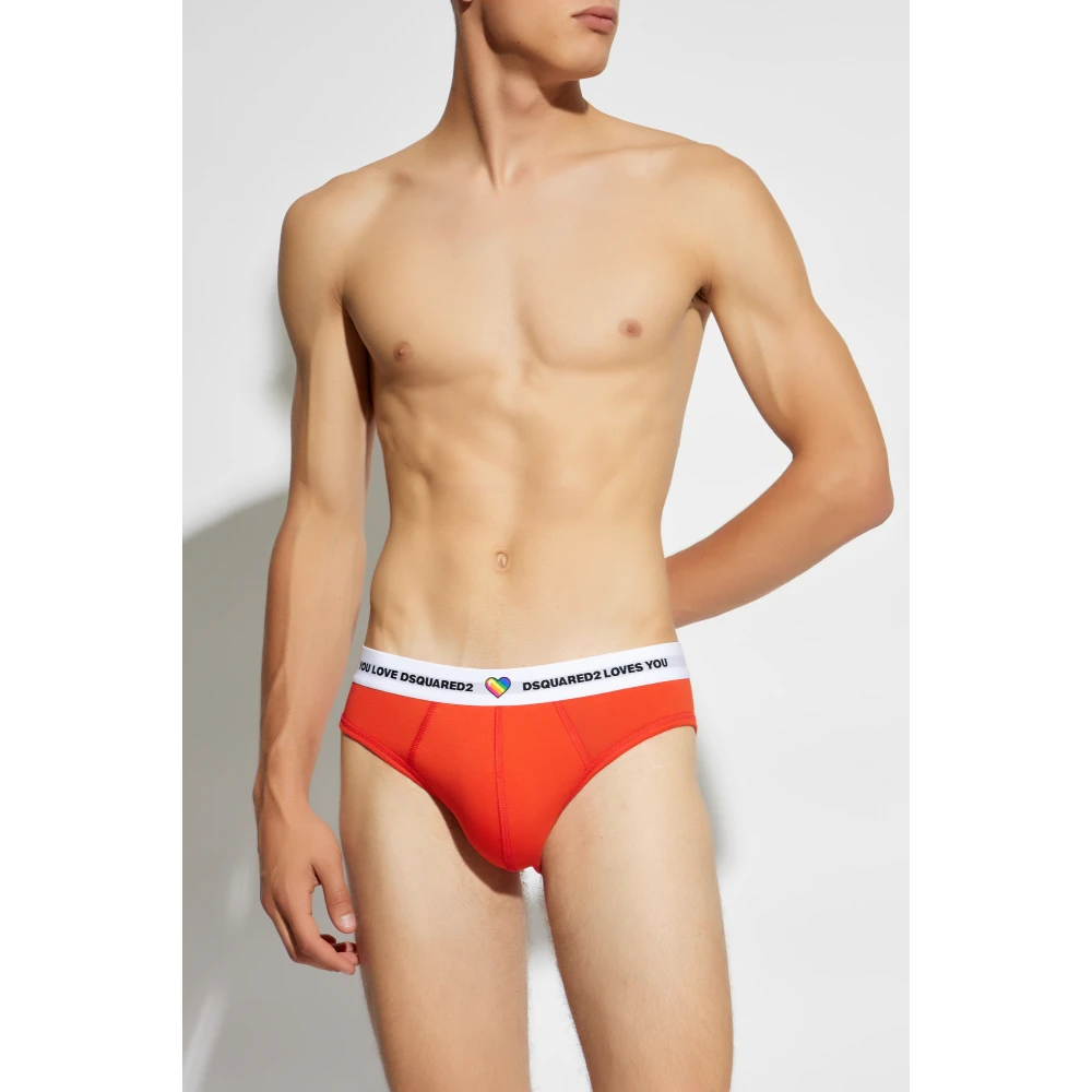 Dsquared2 Boxershorts met logo Red Heren