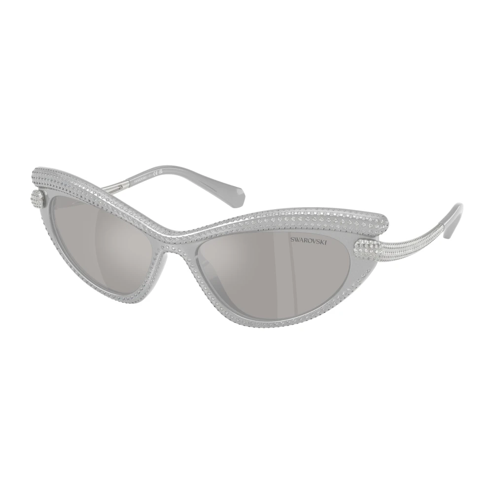 Swarovski Women's Gray Sunglasses, 56 Mm, Stylish Sunglasses Sk6038 In Green