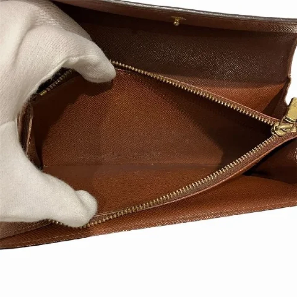 Louis Vuitton Vintage Pre-owned Canvas wallets Brown Dames