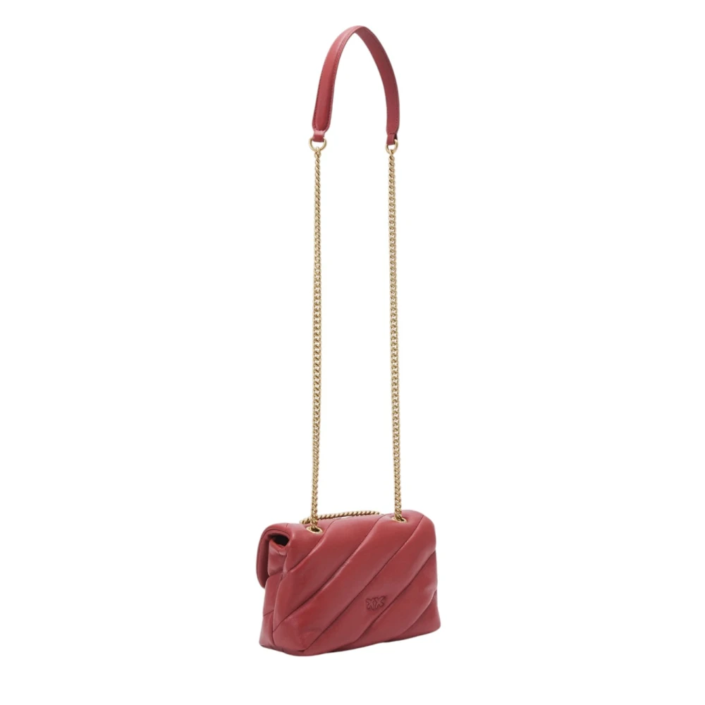 pinko Stijlvolle Leren Tas voor Vrouwen Red Dames