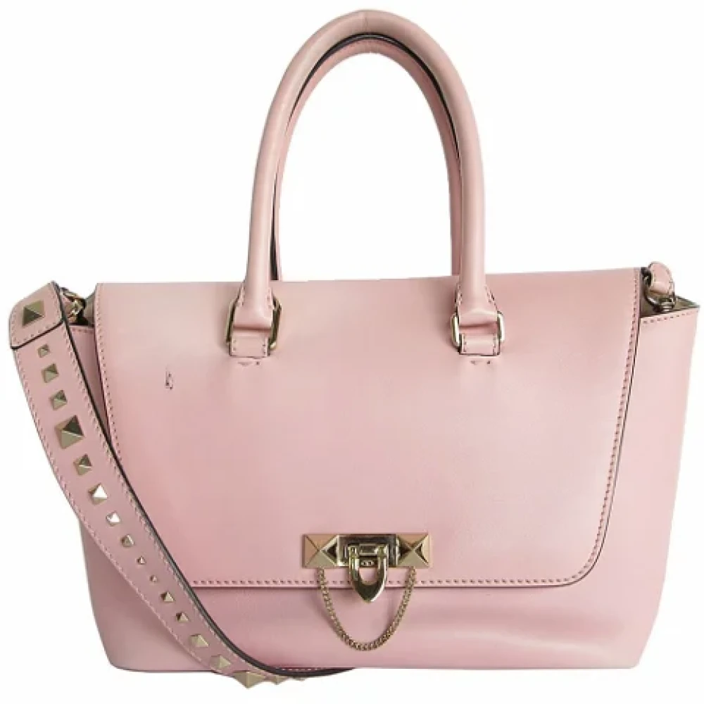 Valentino Vintage Pre-owned Leather handbags Pink Dames