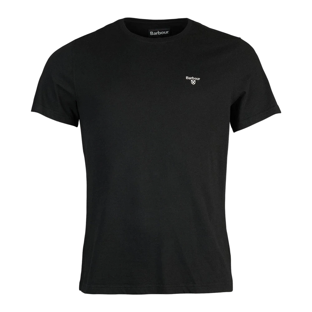 Barbour Black T-Shirts, Male, M, Cotton T-Shirt