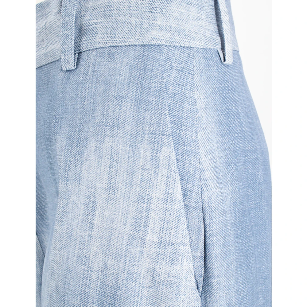 Ermanno Scervino Vintage Denim High Waisted Shorts Blue Dames