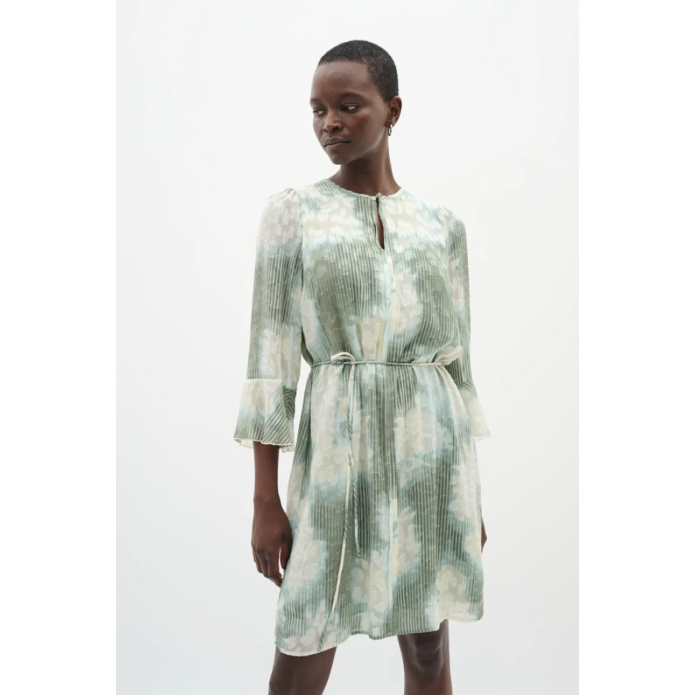 InWear Groene Gestreepte Jurk Cielle Stijl Multicolor Dames
