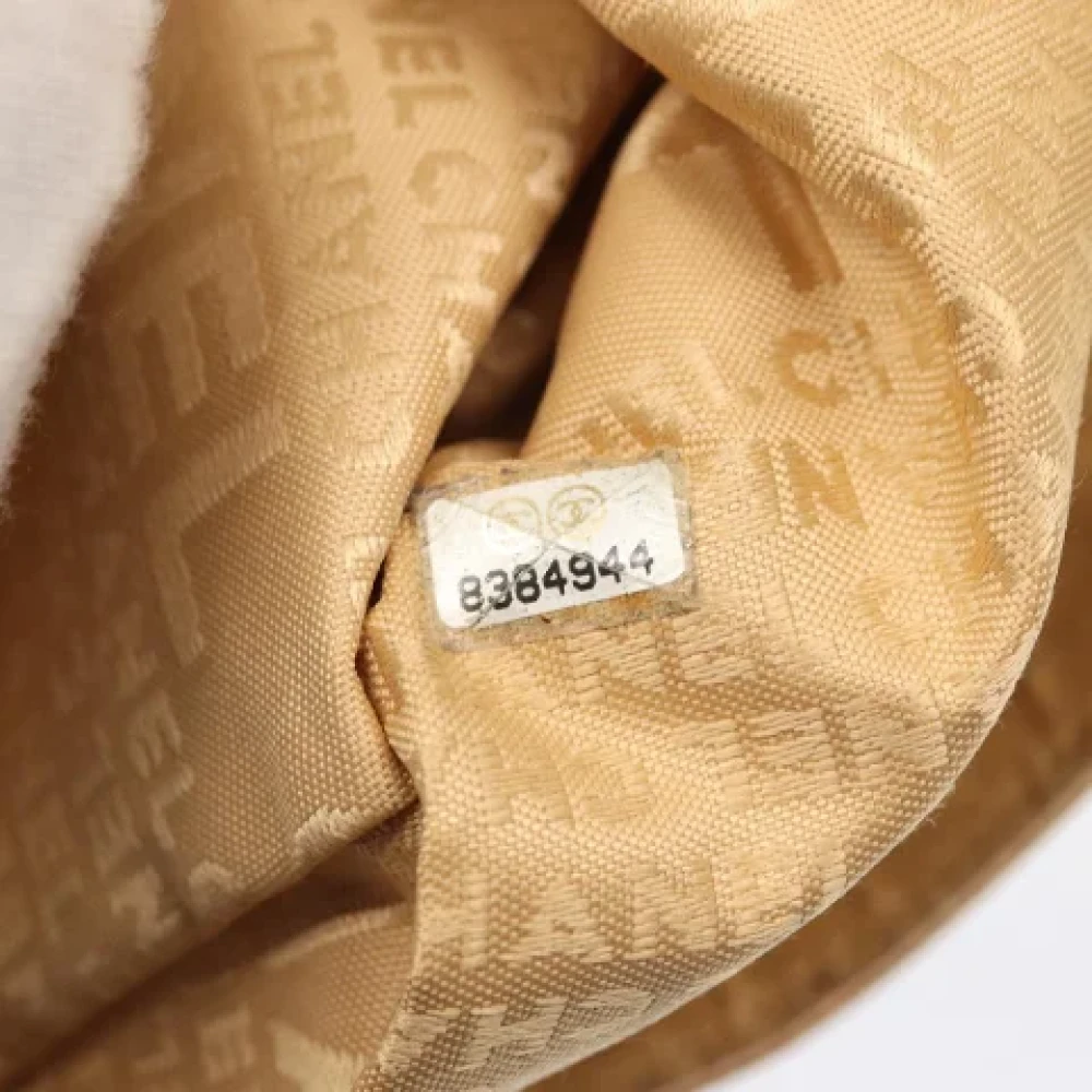 Chanel Vintage Pre-owned Fabric shoulder-bags Beige Dames