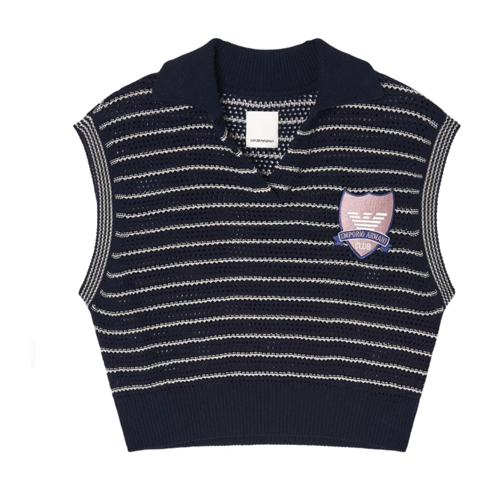 Emporio Armani Damen Blau Oberteile, Lgröße: