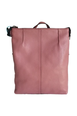 Stor läder ryggsäck Shopper Rosewood