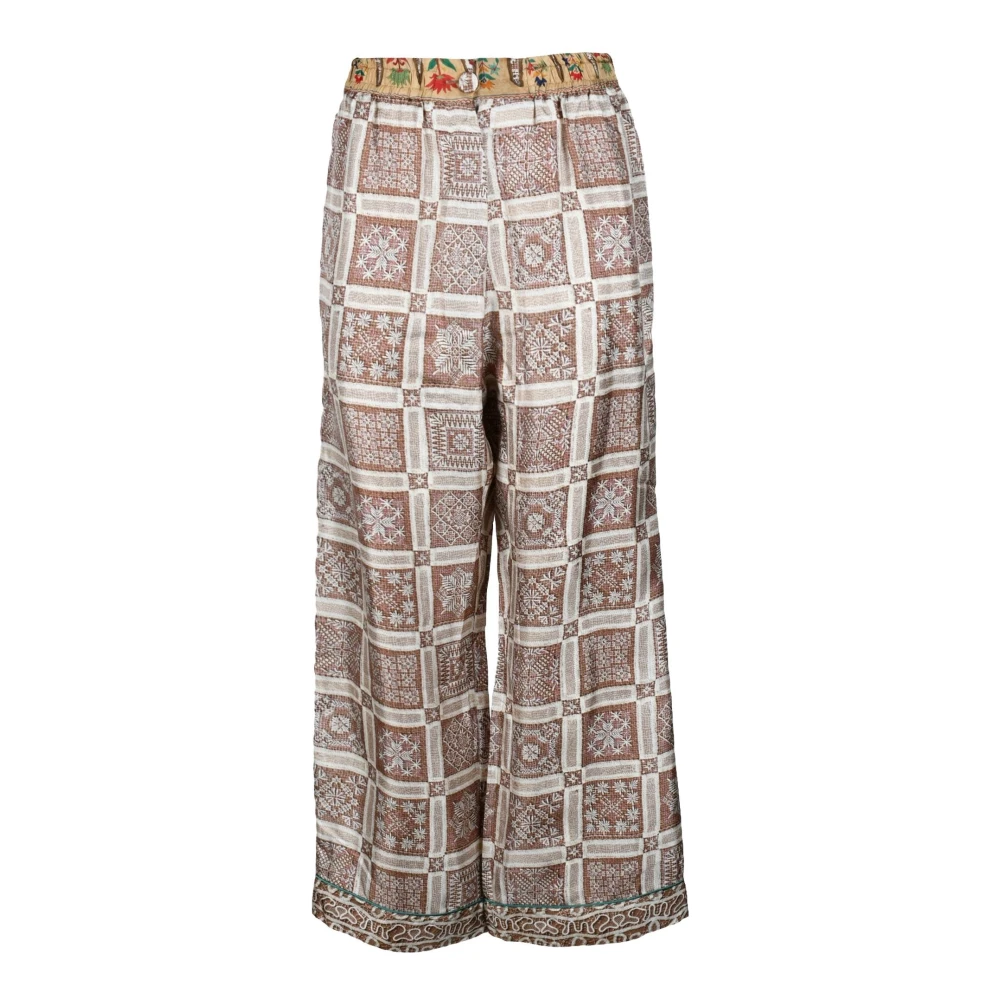 Pierre-Louis Mascia Zijden broek in unieke stijl Multicolor Dames