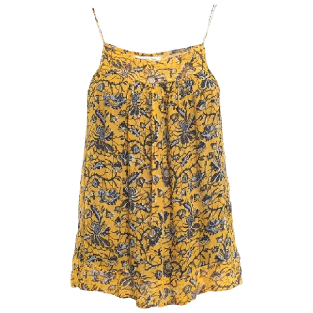 Isabel Marant Pre-owned Silk tops Yellow Dames