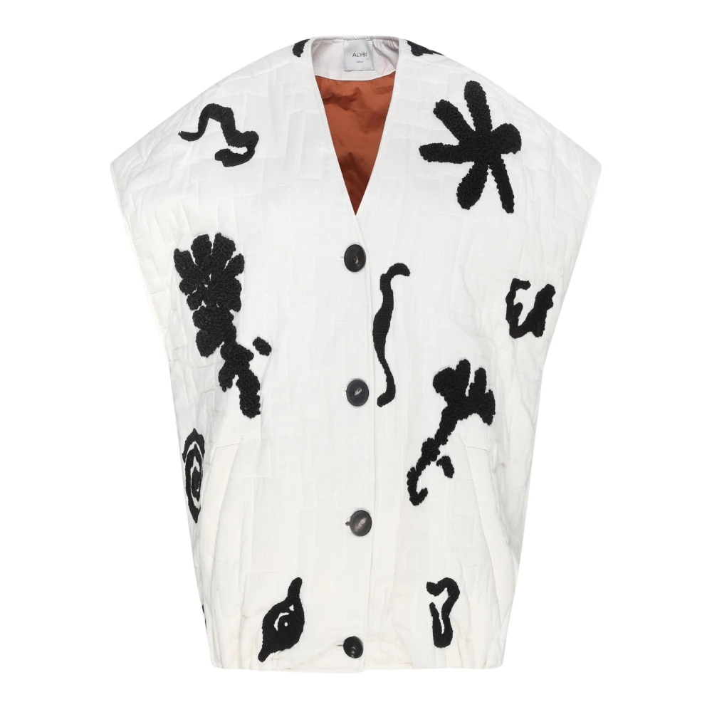 Alysi - Jackets > Vests - White - Alysi - Modalova