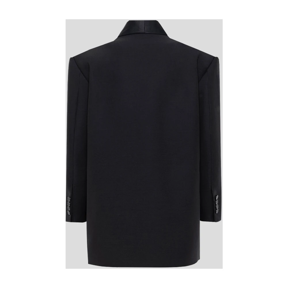 Del Core Warme Wollen Jas voor Stijlvolle Look Black Dames