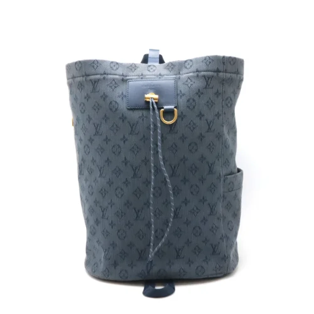 Louis Vuitton Vintage Pre-owned Canvas ryggsckar Blue, Herr