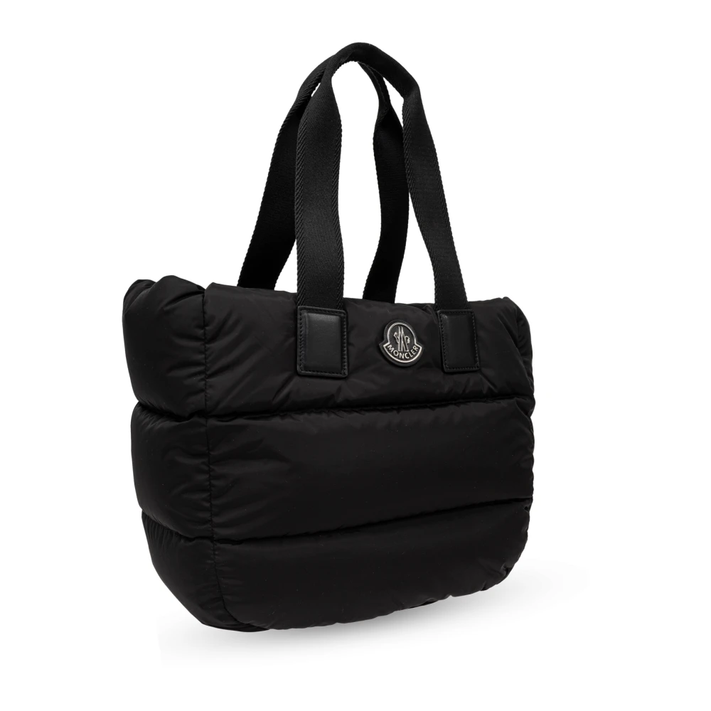 Moncler Schoudertas met logopatch Black Dames