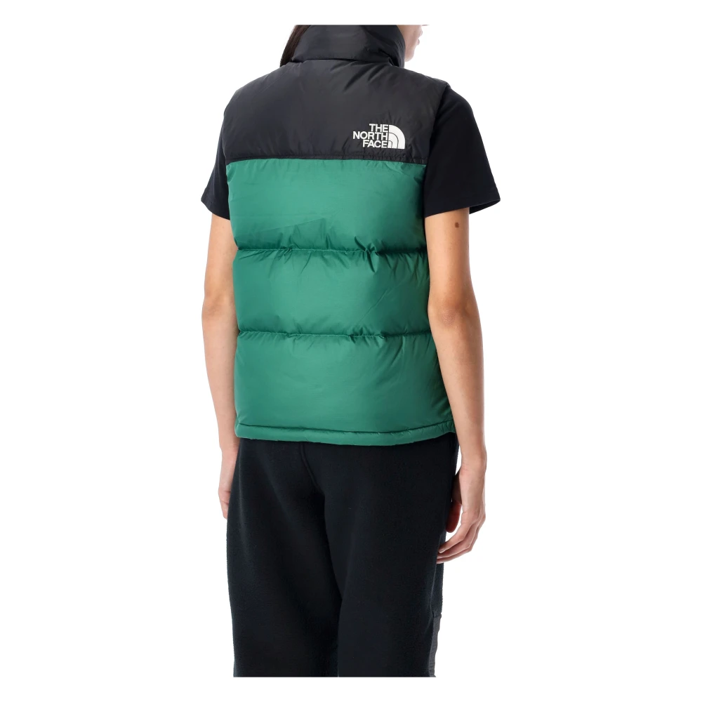 The North Face Groene Retro Nuptse Vest Buitenkleding Green Dames
