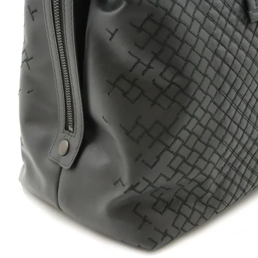 Bottega Veneta Vintage Pre-owned Leather handbags Gray Dames
