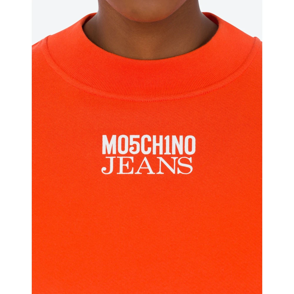 Moschino Stijlvolle Sweatshirt Orange Dames