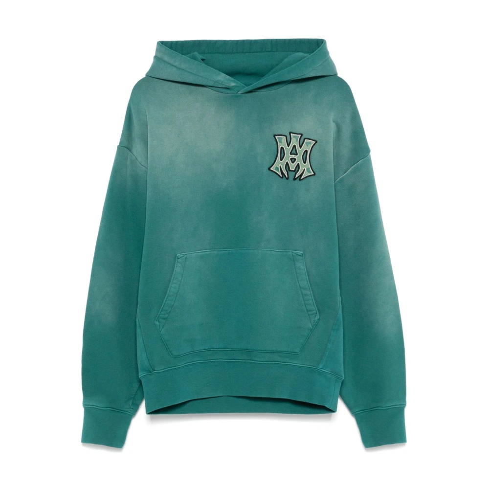 Amiri Logo Borduur Hoodie Blue Heren
