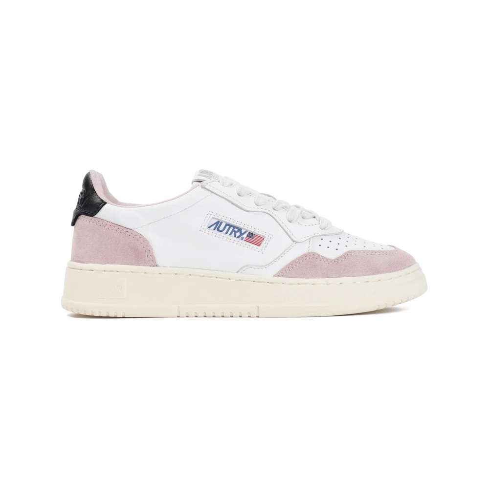 Autry Bicolor Geiten Suède Stijlvolle Sneakers Dames Schoenen Wit