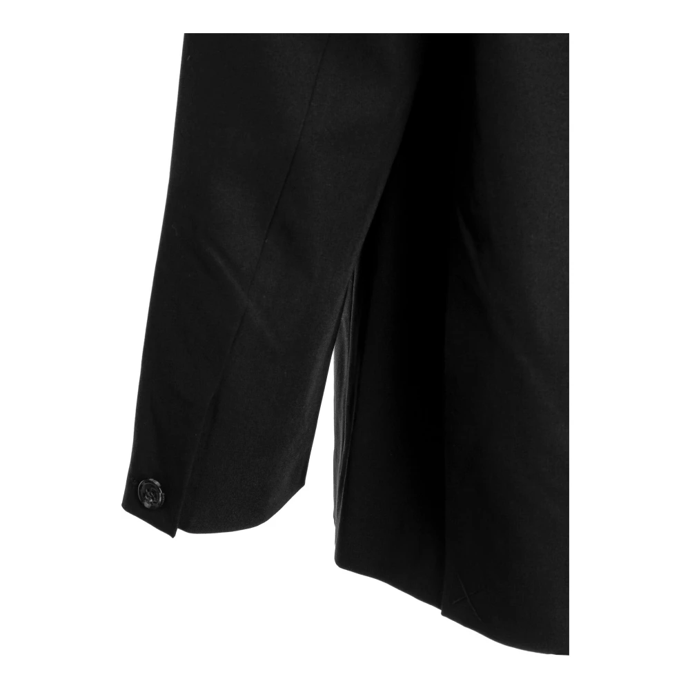 Samsøe Blazer met gebroken kraag en zakken Black Heren