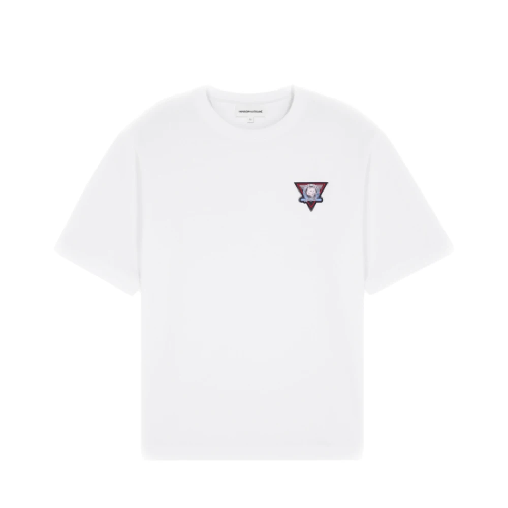 Maison Kitsuné Surf Collage Oversize Kortärmad T-shirt White, Herr