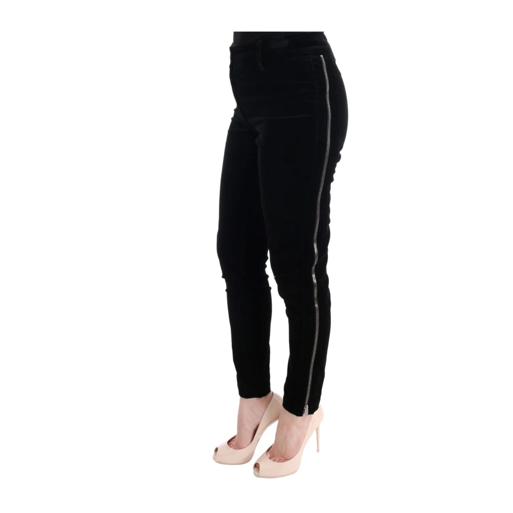 Ermanno Scervino Chique Zwarte Cropped Broek Black Dames
