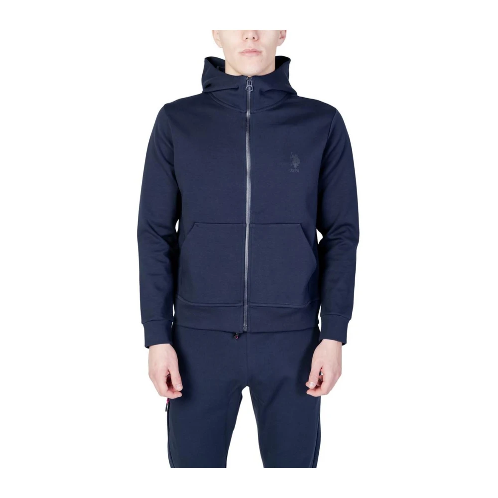 U.s. Polo Assn. Blauwe Katoen Blend Hoodie Sweater Blue Heren