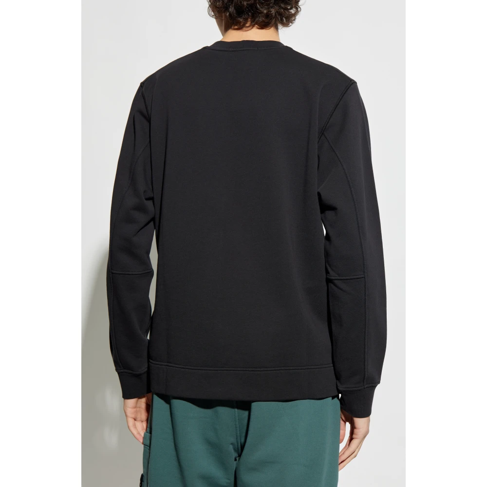 Stone Island Sweatshirt met logo Black Heren