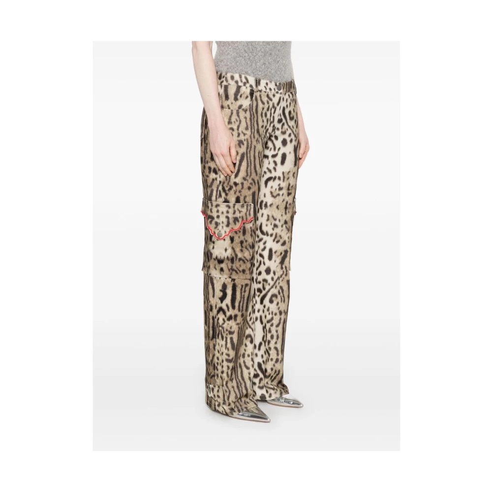 Siedrés Beige Casual Broek met Zakken Brown Dames