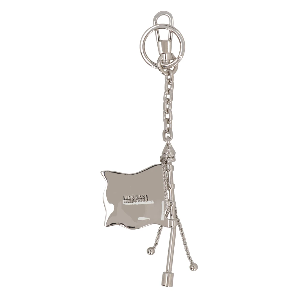 Versace Metalen Sleutelhanger en Karabijnhaak Gray Dames
