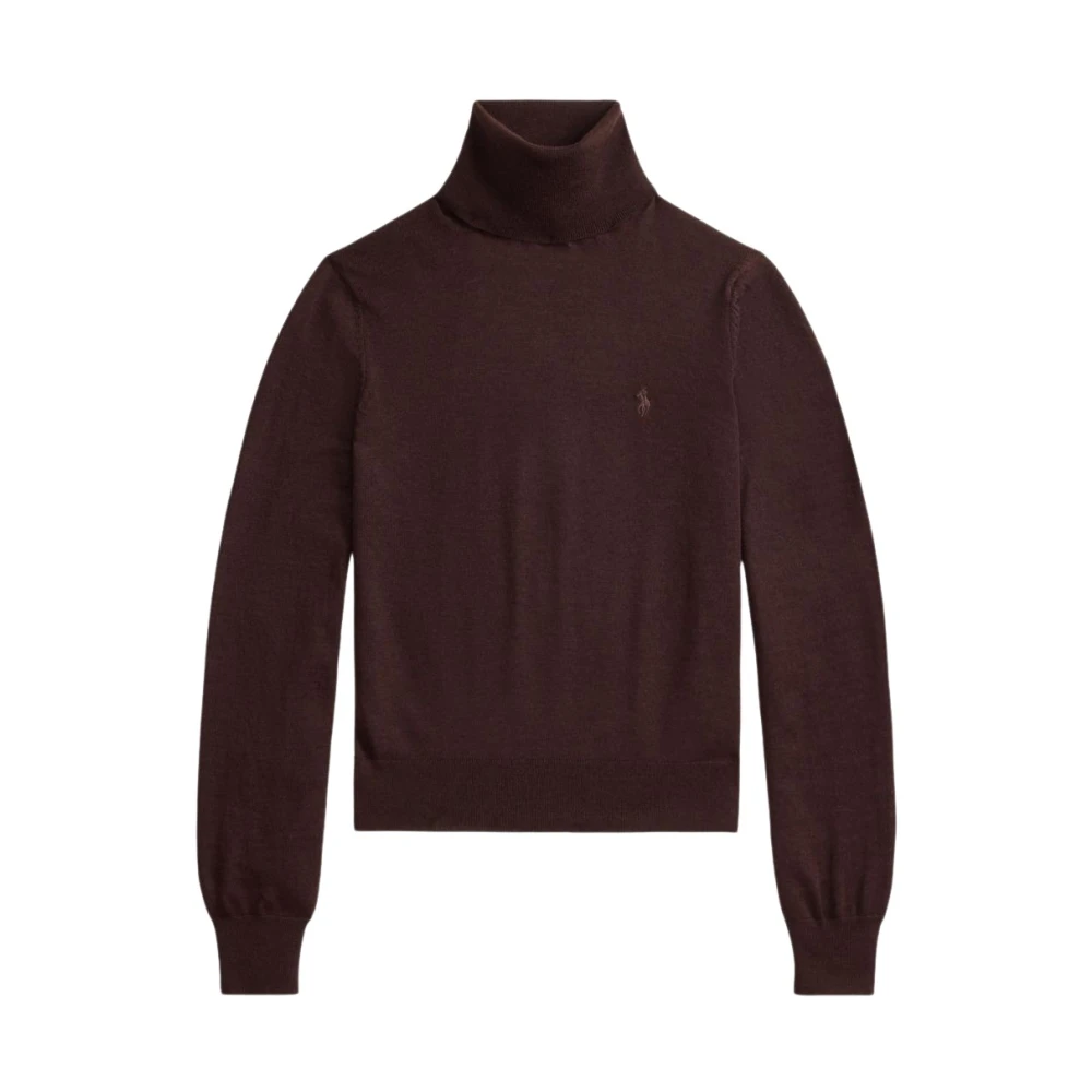 Polo Ralph Lauren Turtlenecks Knitwear Mujer Marrón L