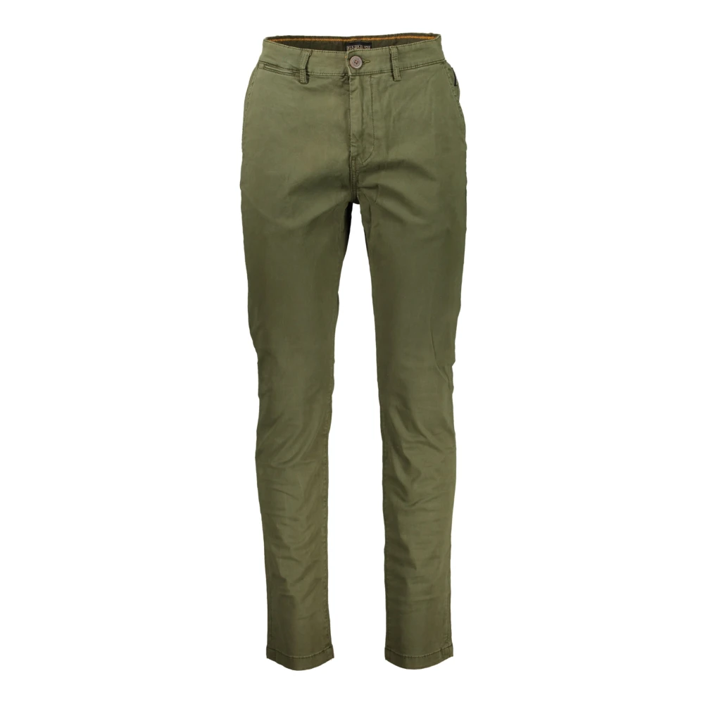 Napapijri Sportieve Groene Slim Fit Sweatpants met Print Green Heren
