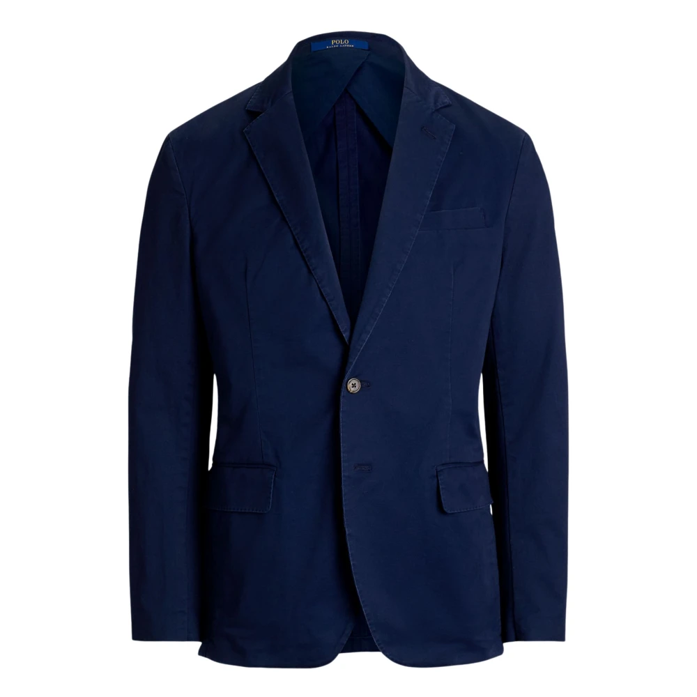 Ralph Lauren Blue Unconstructed Modern Fit Jacket - Male - Blazers - 3XS - Jackets