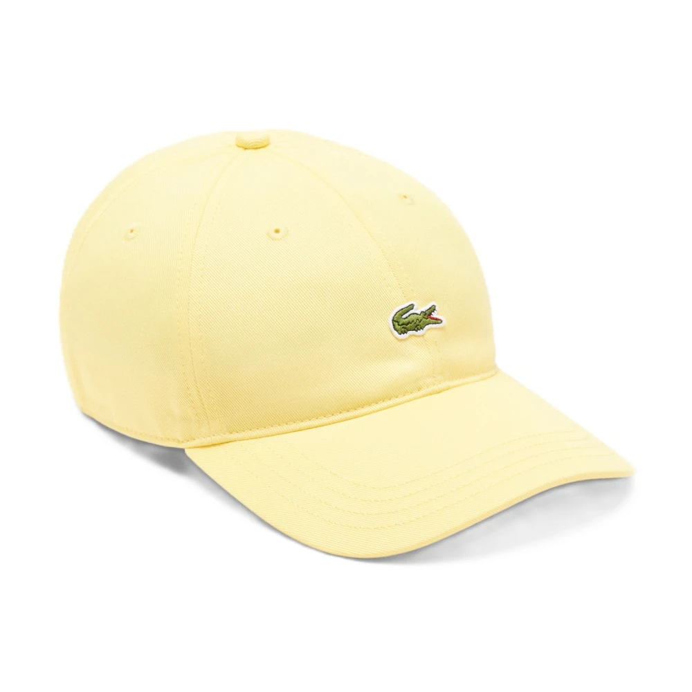 Lacoste Men's Yellow Hats & Caps, One Size, Cotton Twill Cap