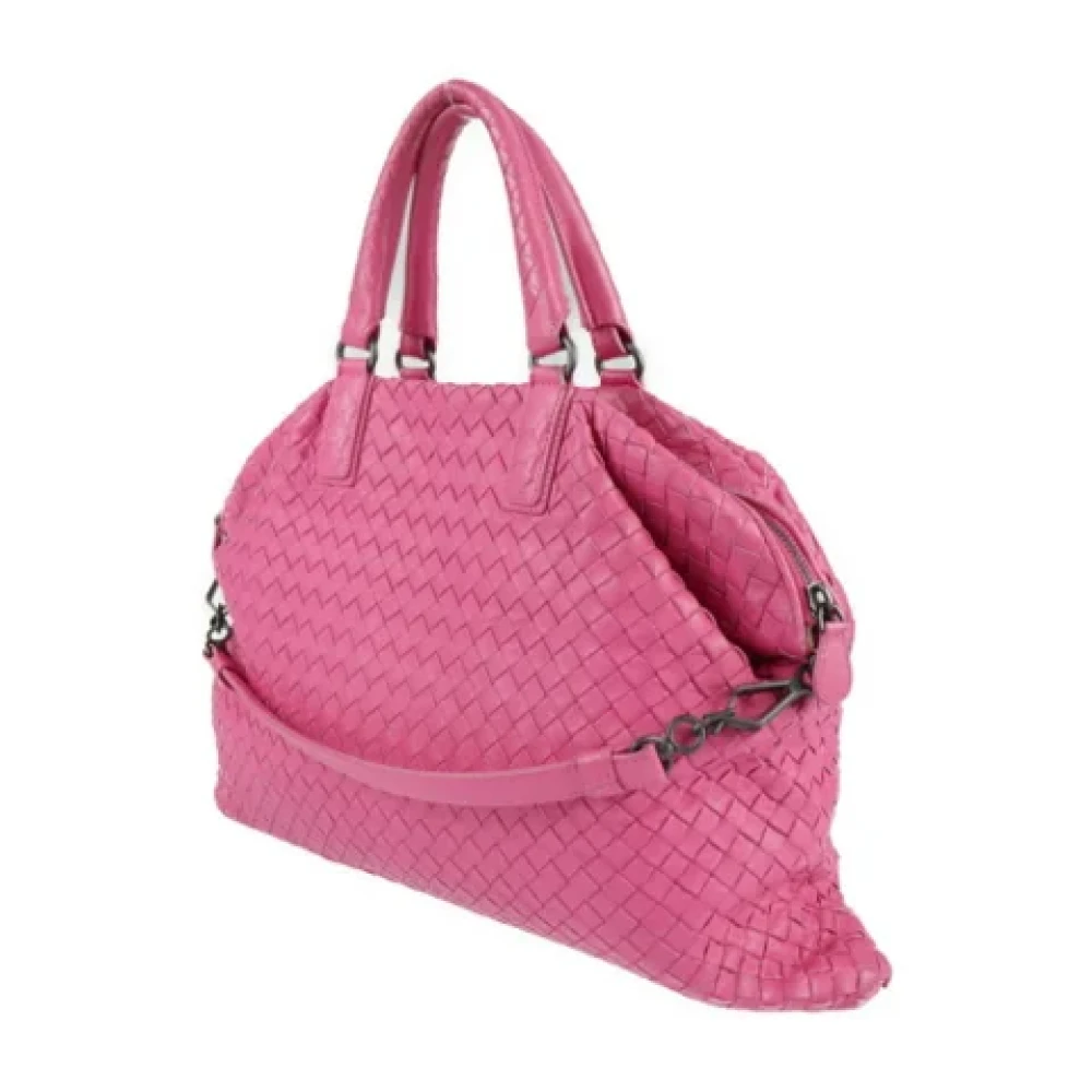Bottega Veneta Vintage Pre-owned Leather handbags Pink Dames