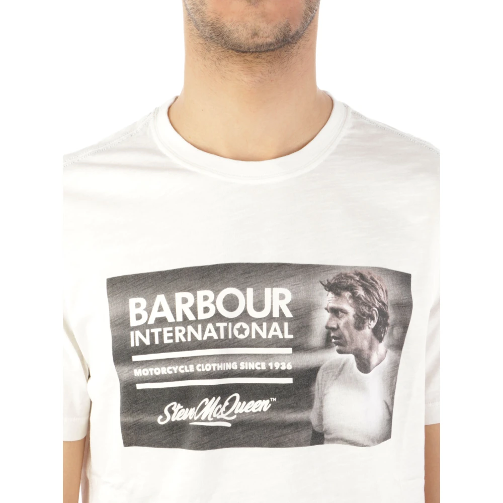 Barbour T-Shirts White Heren