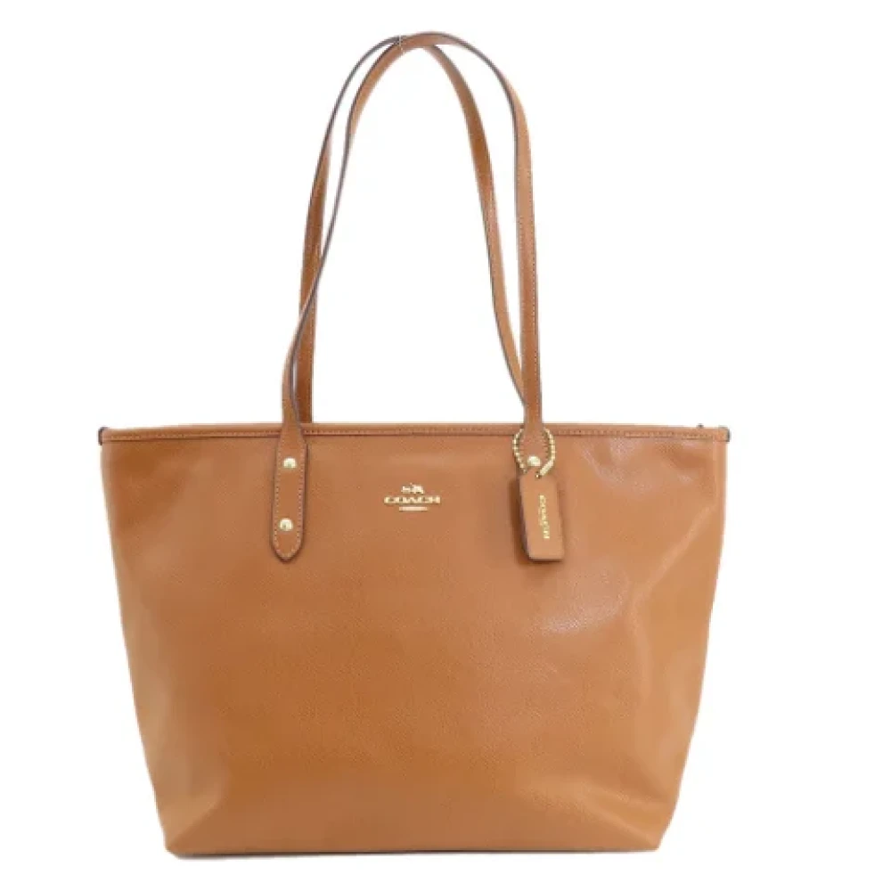 Coach Pre-owned Plastic shoulder-bags Brown Dames
