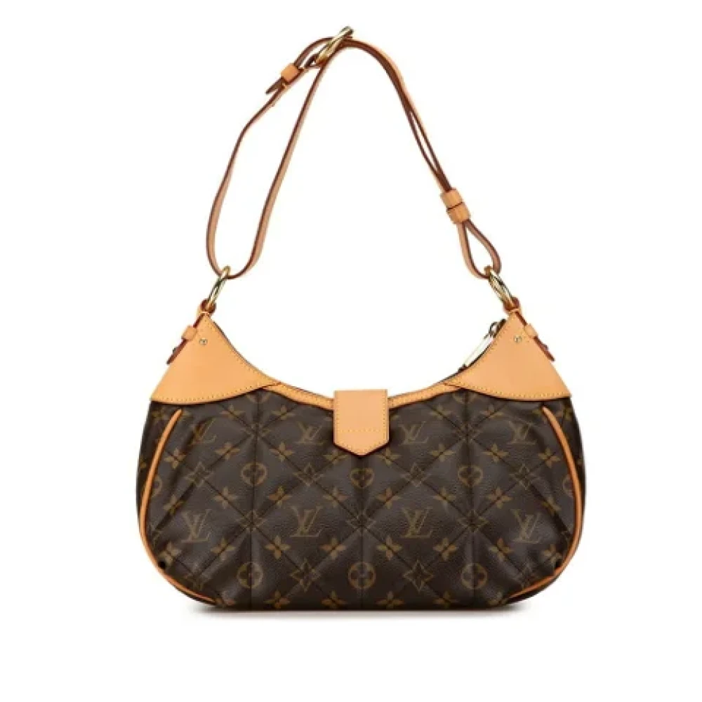 Louis Vuitton Vintage Pre-owned Plastic handbags Brown Dames