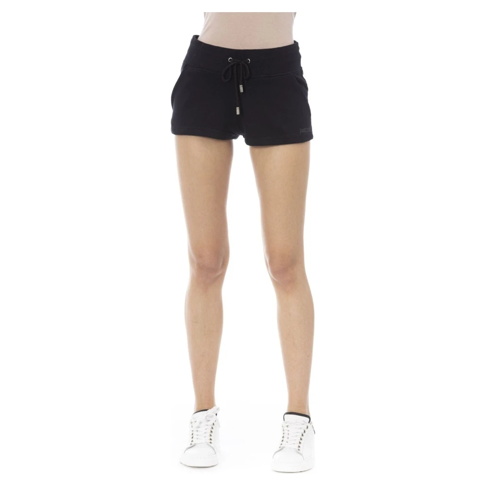 Just Cavalli Luxe Zomer Strandkleding Bermuda Shorts Black Dames