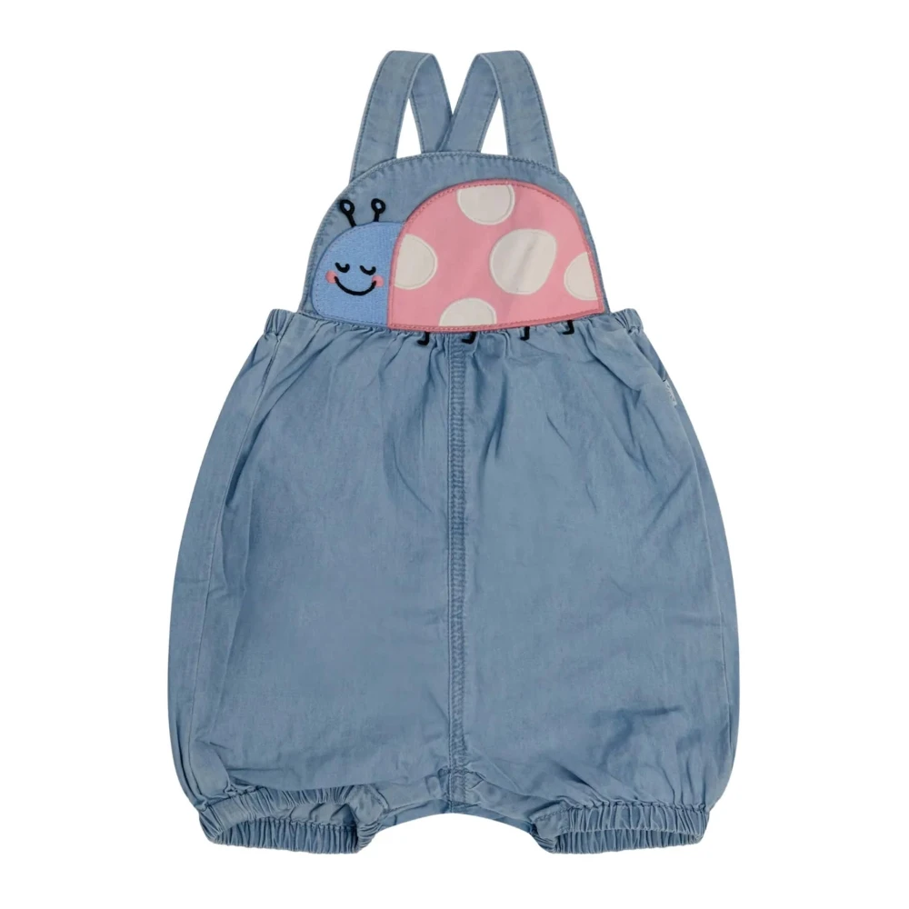 Stella Mccartney Unisex Kids Blue Jumpsuits, 9 M, Jumpsuits