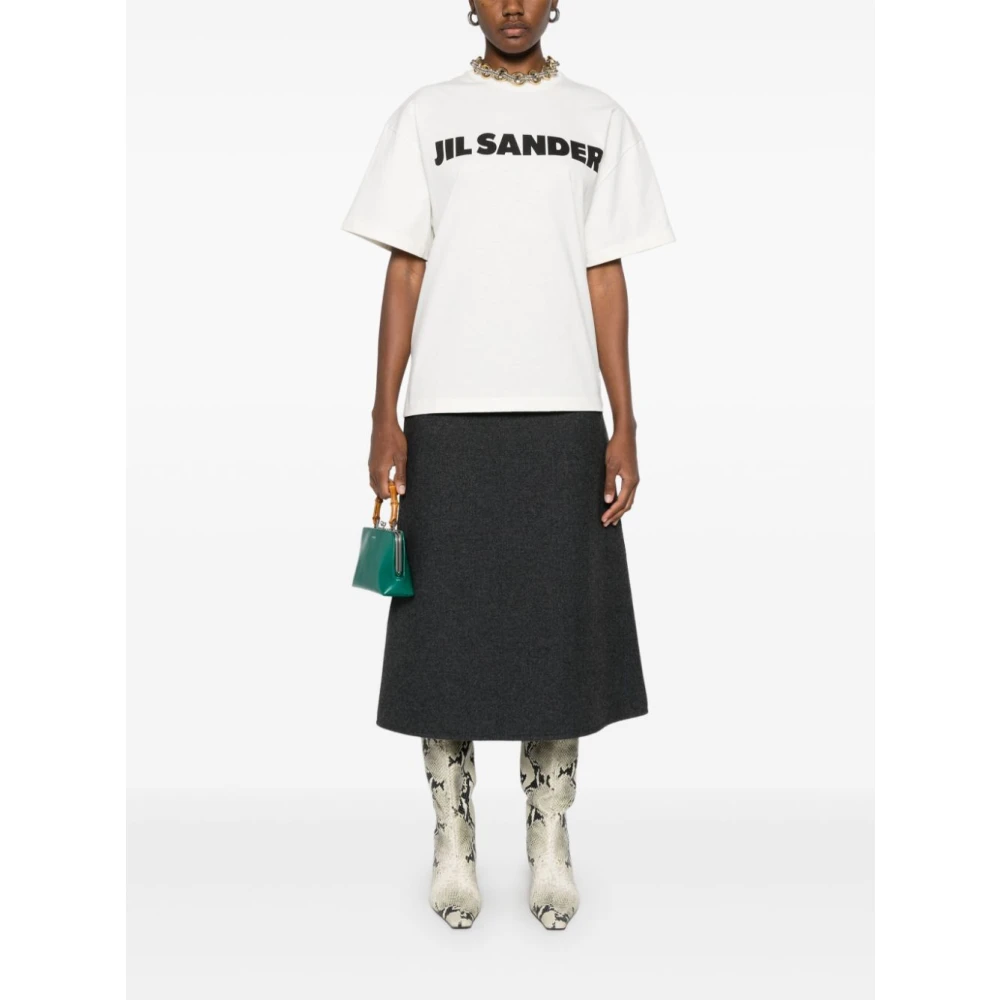 Jil Sander Witte T-shirts en Polo's voor Vrouwen White Dames